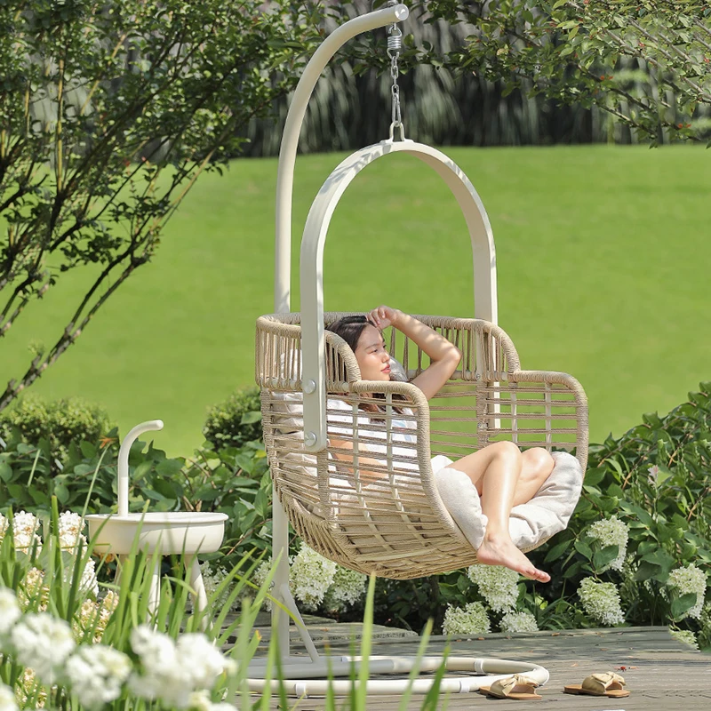 

Rattan Basket Swing Chair Balcony Cushion Nest Indoor Swing Chair Chaise Lounge Salon De Jardin Exterieur Outdoor Furniture