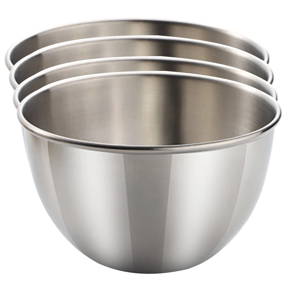 

4pcs Stainless Steel Dipping Bowls Round Condiment Bowls For Sushi Soy Sauce Seasoning Pickle Storage Appetizer Serving Kitchen
