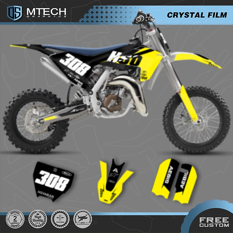 

DSMTECH MOTOR Graphic Stickers Decal Kits For Husqvarna TC65 TC65 2016 2017 2018 2019 2020 2021 2022 2023 004