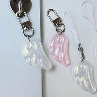 Y2k Cute Angel Wings Keychain Pendant Phone Charm Phone Chain Versatile Bag Hanging Decoration