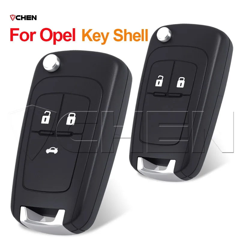 Para vauxhall vectra omega flip chave caso habitação para opel zafira corsa astra remoto chave do carro fob escudo caixa capa 2 3 botões hu100