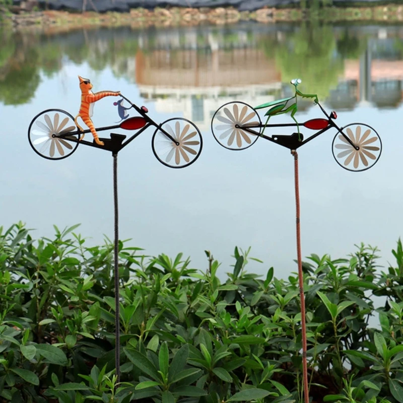 Vintage Xe Đạp Vườn Tượng Và Tượng Nhỏ Trang Trí Ngoài Trời Cho Sân Sân Bãi Cỏ Trang Trí Sân Vườn Nghệ Thuật Kim Loại Gió