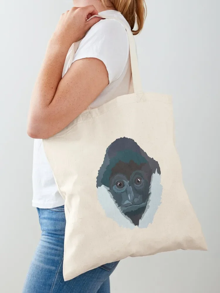 

W is for White Cheeked Gibbon Tote Bag bags woman 2025 bag luxury women shopping cart bags Women's beach bags