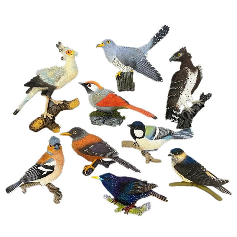 New Hand-painted Cuckoo Bird Chaffinch Eagle 3D Fridge Magnets Tourism Souvenirs Refrigerator Magnetic Stickers Gift