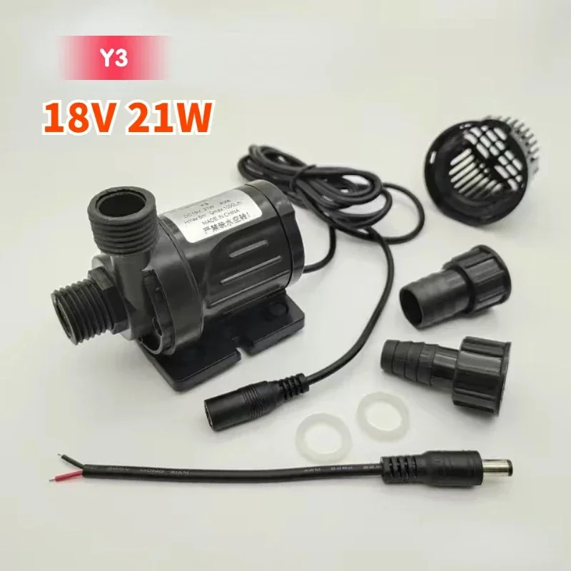 Water Pump 12v High Pressure Ultra Quiet Solar DC 24V Lift 5M 800L/H Brushless Motor Submersible Water Pumps Quick Break Joint