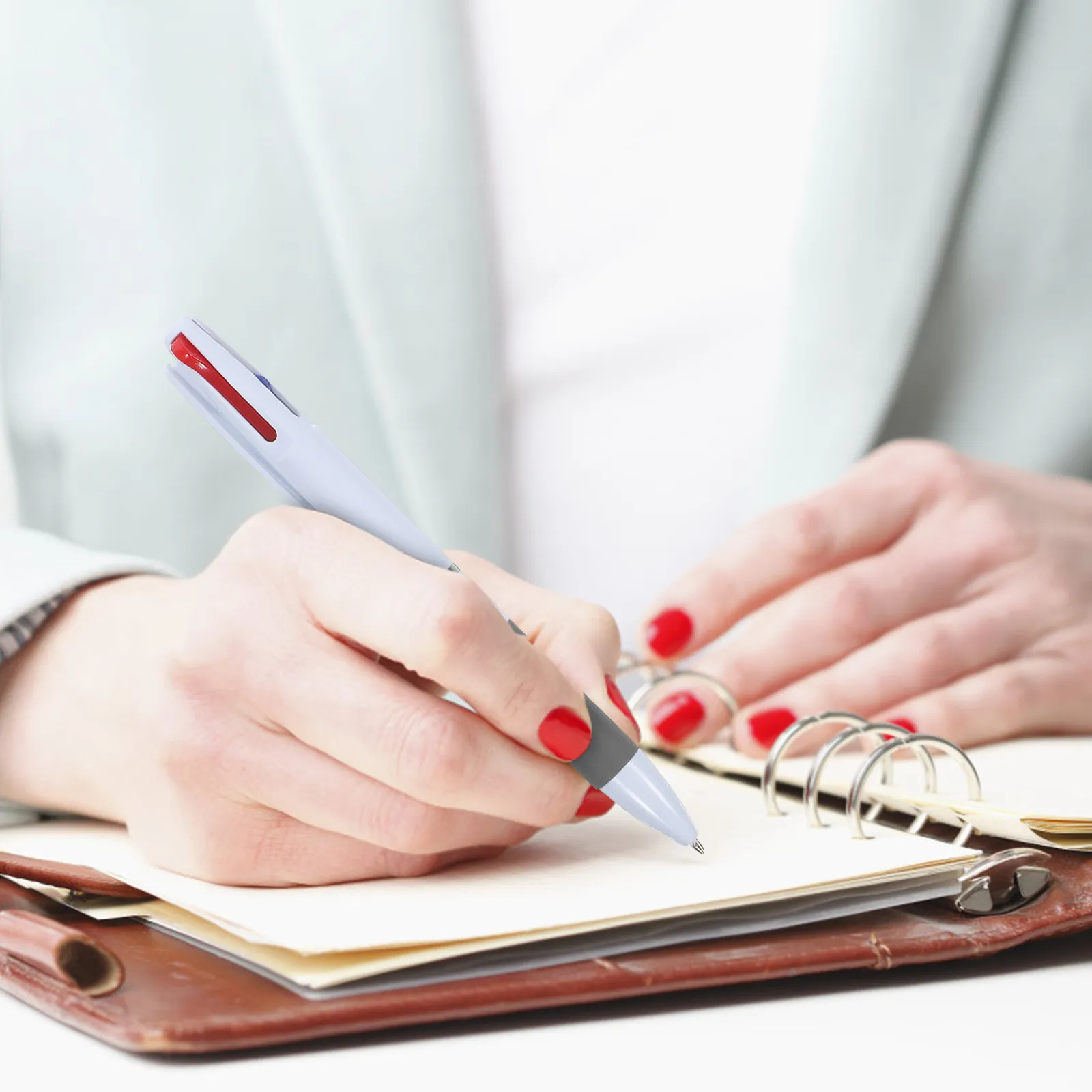 

6Pcs Ballpoint Pen Multi-Function Writing Tool Portable School Office Pens Smooth Comfortable Daily Use Stationery