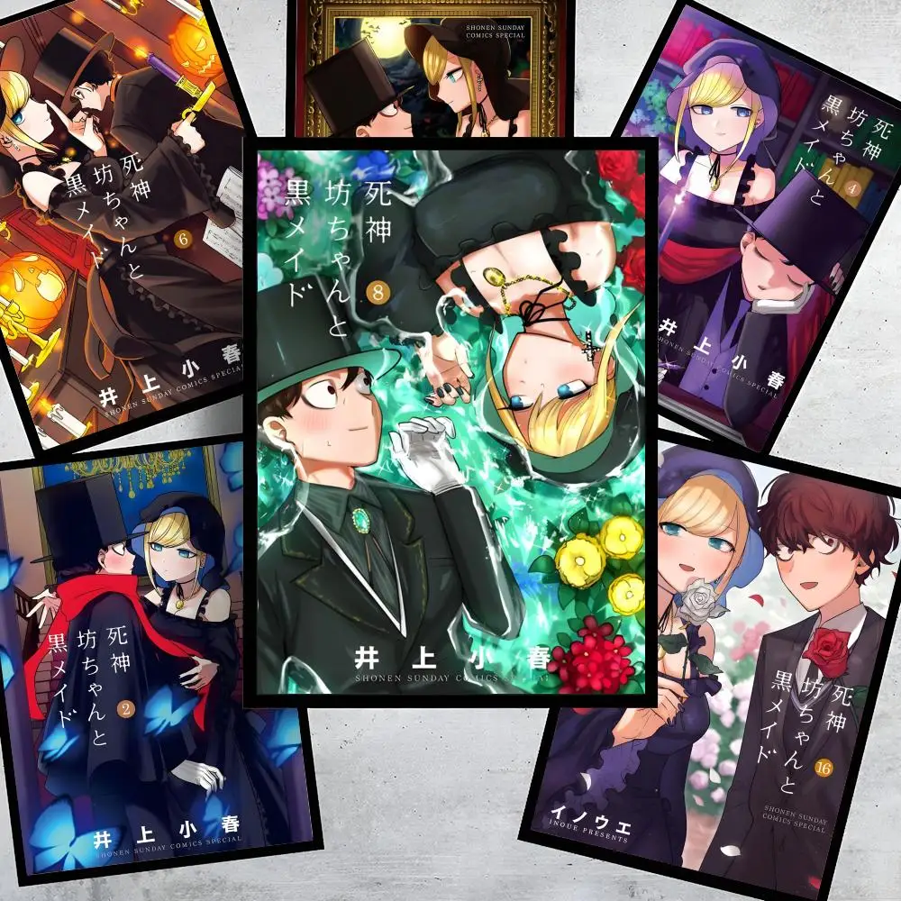 S-Shinigami Bocchan to K-Kuro Maid Poster HD Stickers Mural 