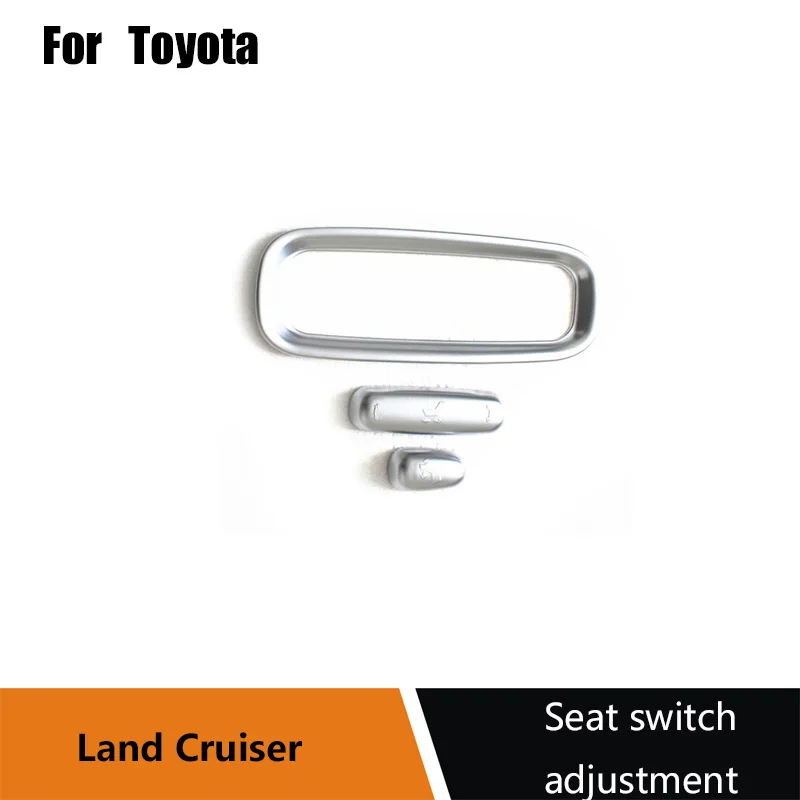 For Land Cruiser seat adjustment switch sticker Land Cruiser LC200 interior decoration frame glitter