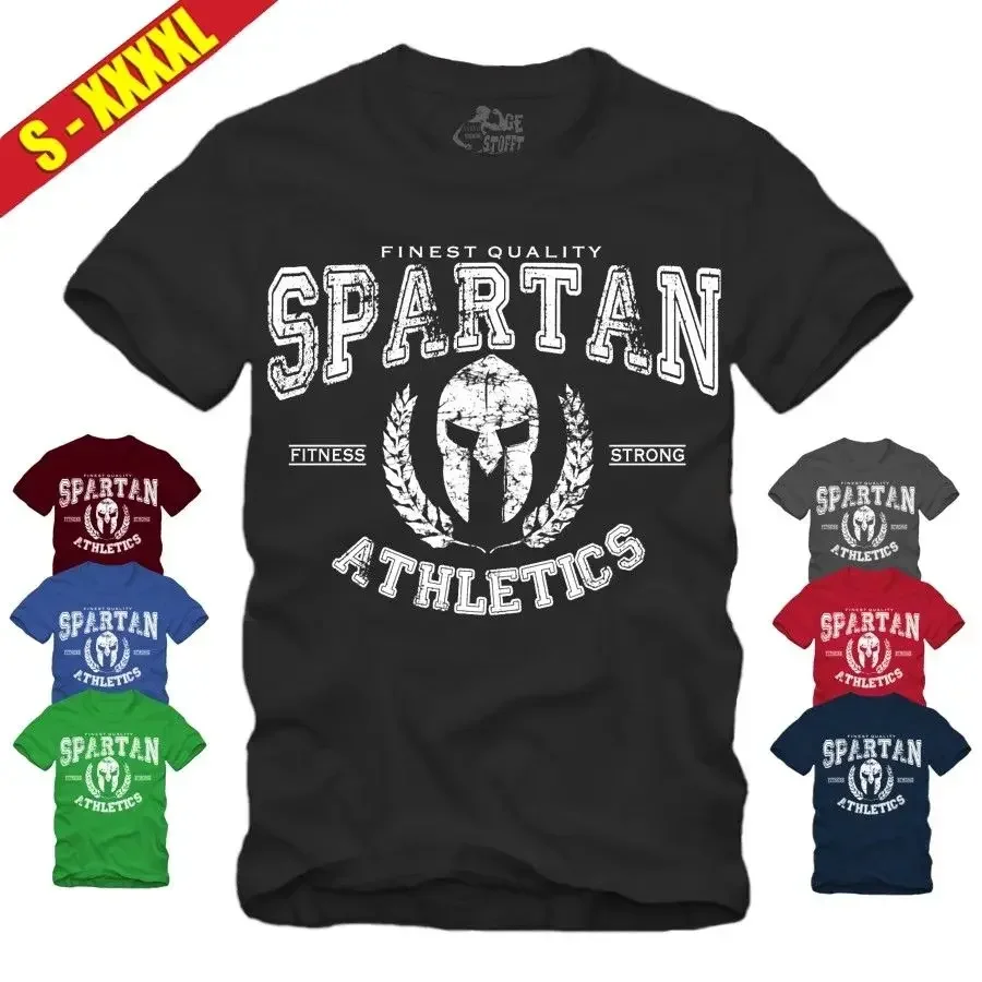 Hot Sale Summer Sparta T-Shirt Gymer Trainer Spartaner 300 Fitness Sporter Tee Shirt