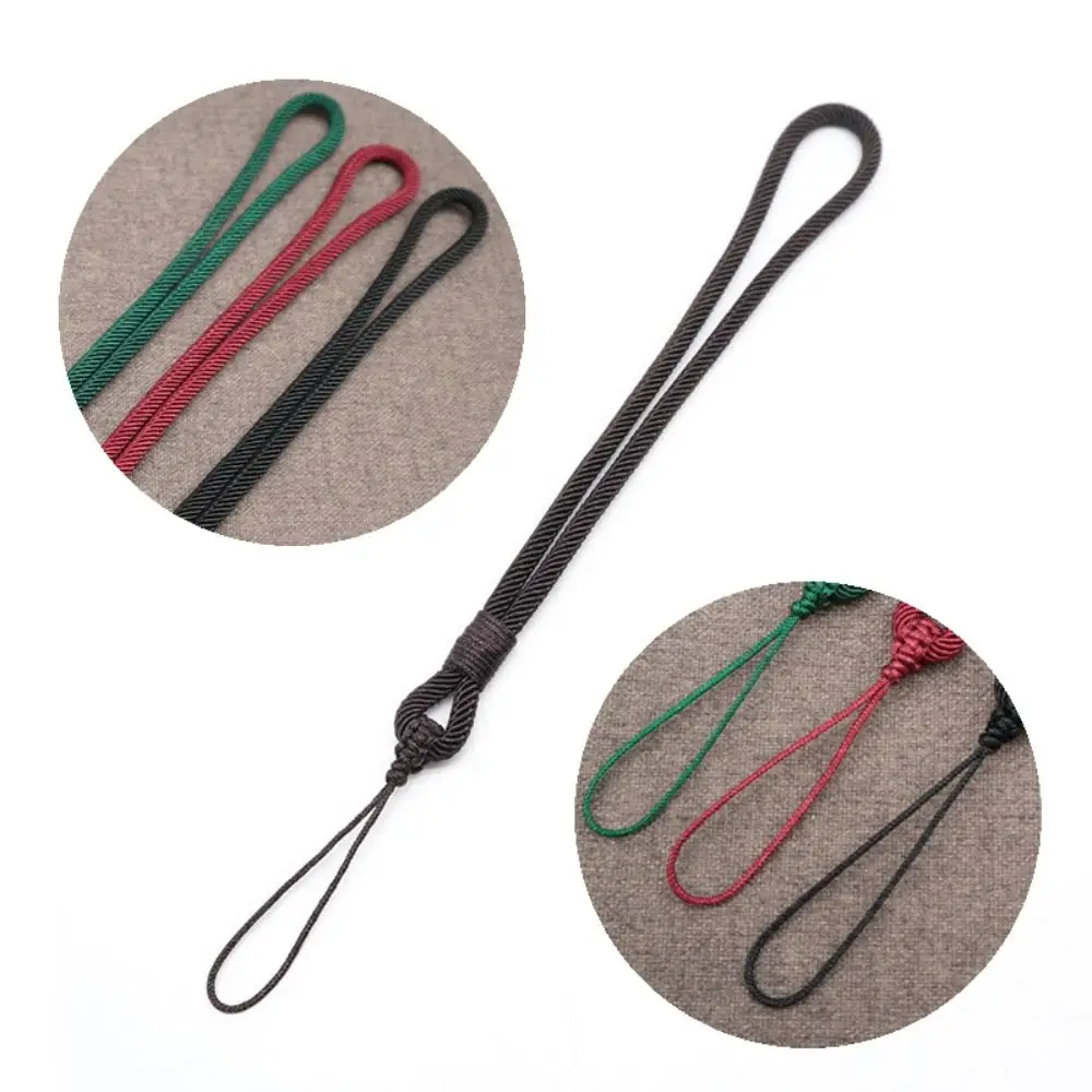 الأزياء اليدوية حبل مضفر الهاتف الحبل الفاخرة بسيطة قصيرة المعصم حبل جراب هاتف المفاتيح ملحقات الهاتف #3