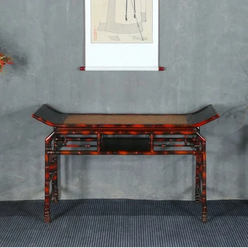 B New Chinese Style Hallway a Long Narrow Table Altar Incense Burner Table Home Middle Hall Wall