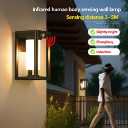 2024 New Solar Induction Light Outdoor Wall Light Entering Villas Courtyards Gardens Home Lighting Exterior Solar Wall Light