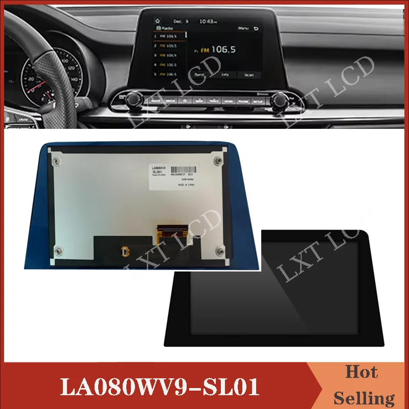 

LA080WV9-SL01 New 8 inch LA080WV9 (SL)(01) LCD With Touch Sreen For Forte 2019-2021 LA080WV9 96160-M7070WK 96160M7070WK