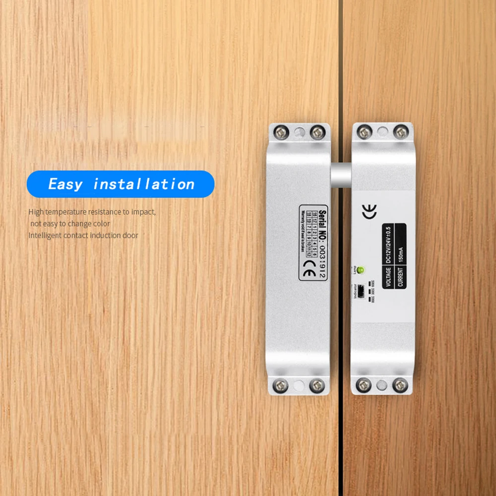 Electric Drop Bolt Lock DC12V with Adjustable Time Delay Fail Safe Mode for Access Control Electronic Mortise Locks