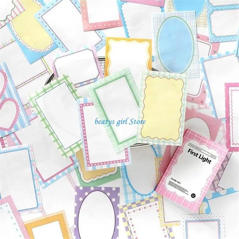 C7AB 100 hojas papel decorativo, libretas portátiles, hojas notas para tomar notas