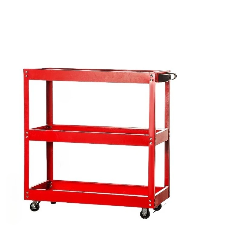 3 Tier Multi Functional Rolling Tool Cart Heavy Duty Steel Utility Cart Tool Perfect For Warehouse&Repair Shop