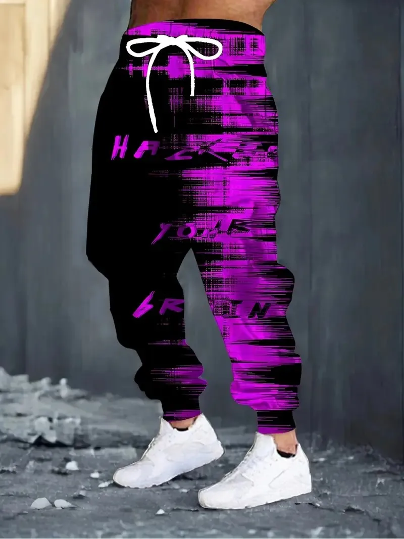 

New men's trousers for Spring and Autumn 2025 featuring 3D printed casual roller skating and outdoor comfort