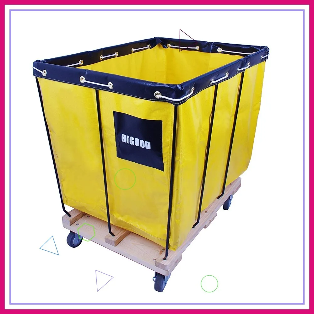 

Yellow 8 Bushel Knock Down Basket Truck, 10.0 cu. ft Capacity, 400 lb Load, 34" L x 22" W x 30.5" H