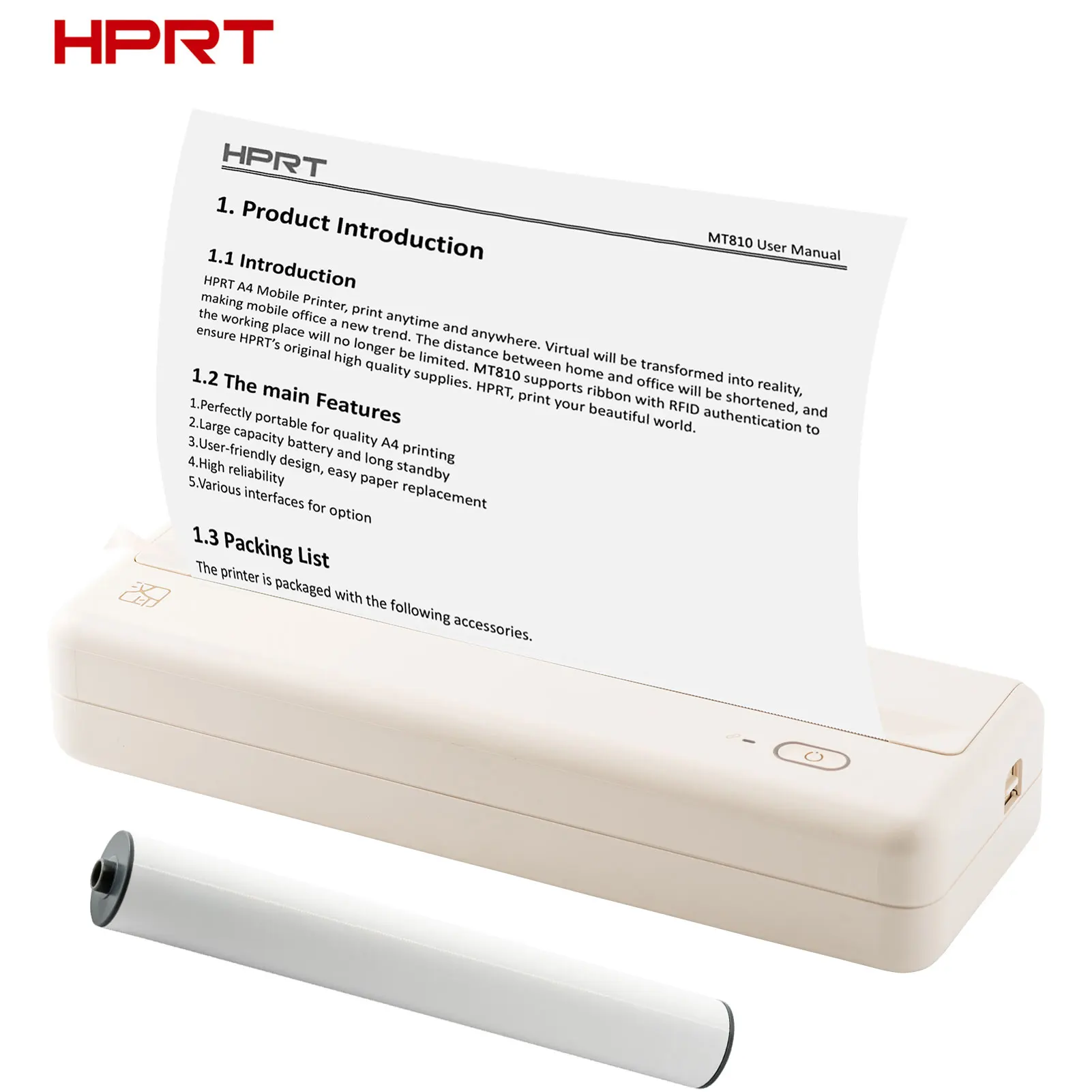 HPRT MT810: المُطبِّع المحمول الأفضل للاستخدام اليومي مع دعم لاسلكي وBluetooth