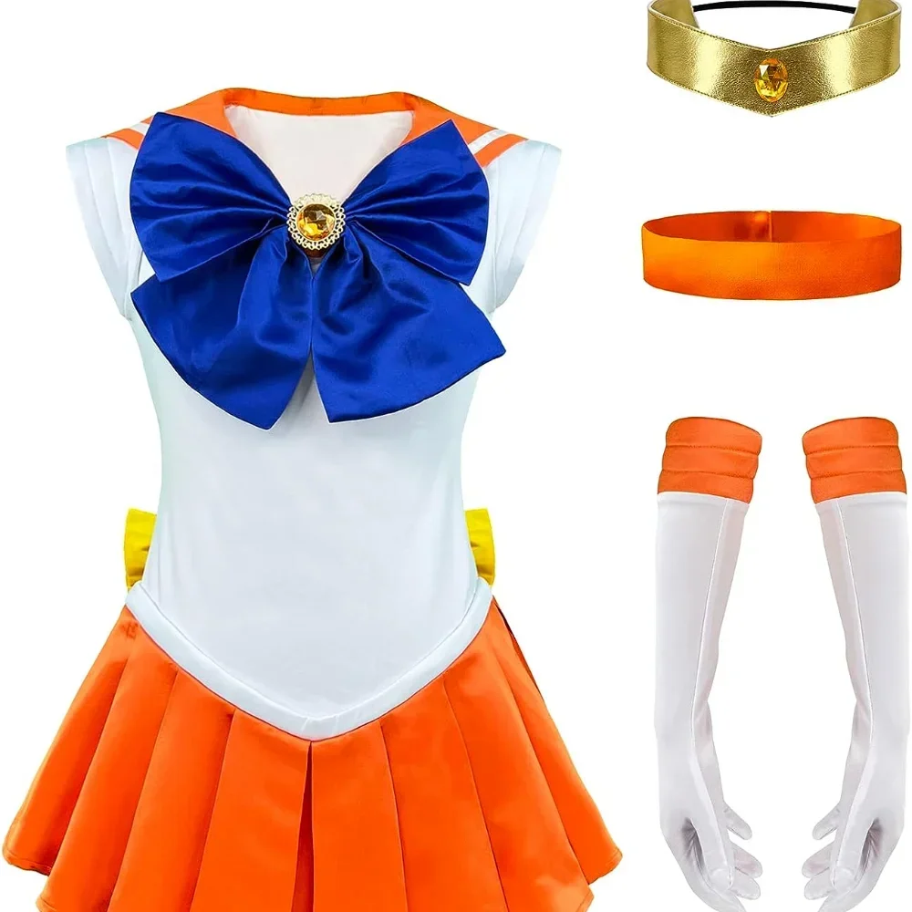 

Anime Sailor Moon Cosplay Costume Tsukino Usagi Uniform Dress Outfits Cosplay for Women Kids Halloween Carnivl Party Girl