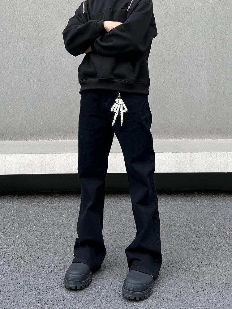 

Cleanfit American Sle Loose Bla Micro Flared Jeans High Street Slimming Straight Leg Trousers Youth Casual Wear