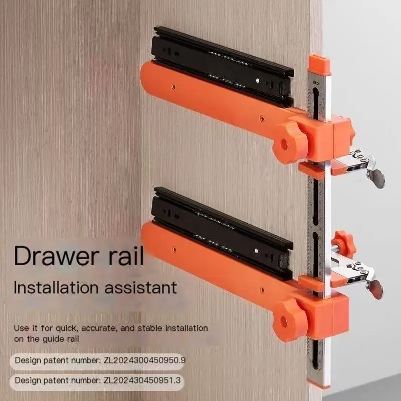 

2025 Drawer Rail Assistant Wardrobe Cabinet Quick Fixing Positioning Punching Installation Tool Adjustable Splicing DIY Artifact