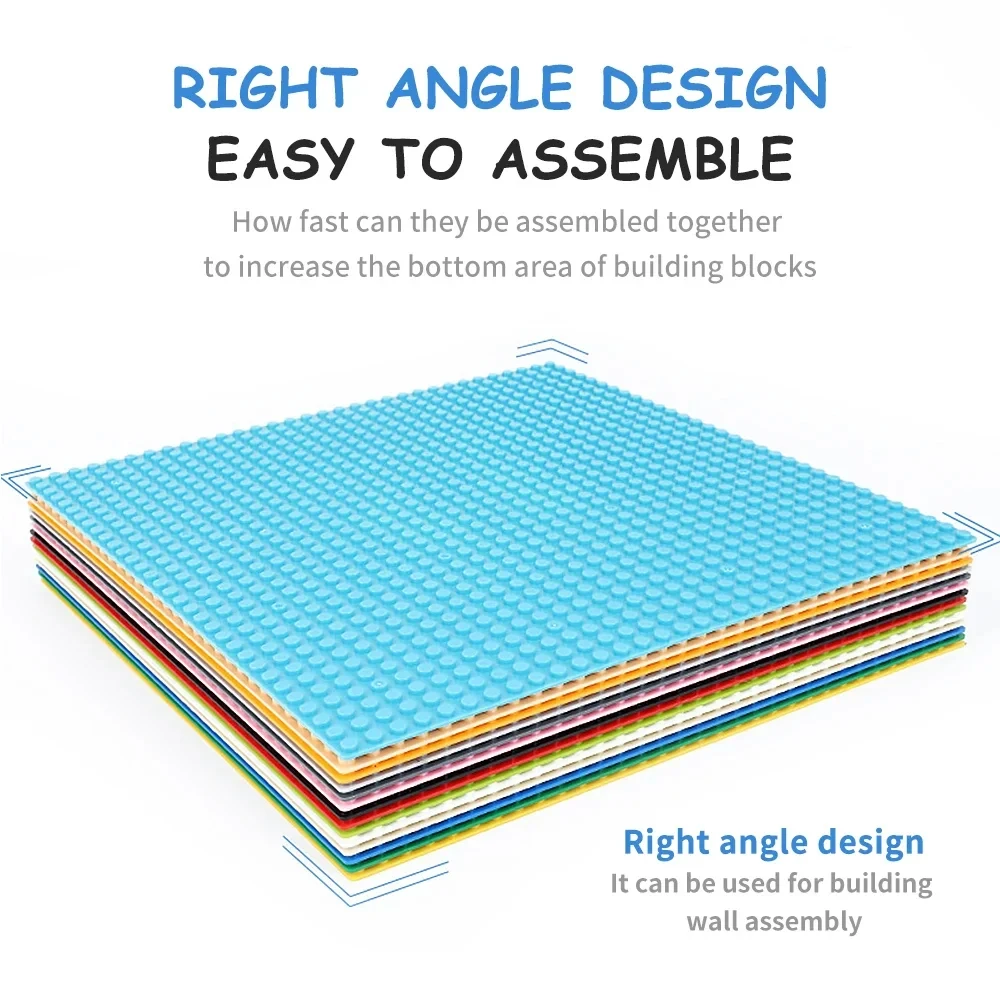 4Pcs DIY Base Plates 32x32 16x32 Dots Classic Base Plates Blocks Plastic Building Bricks Assembly Compatible Brand Friends Toy