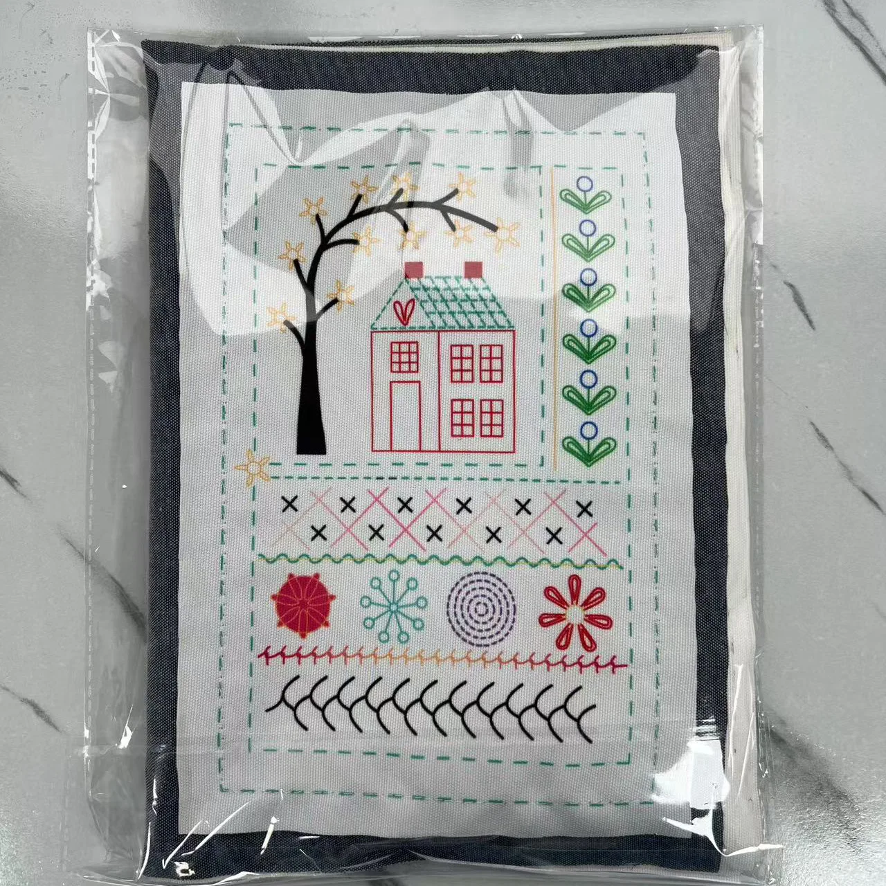 

Stitch book DIY needle sample book Linen embroidery lovers book