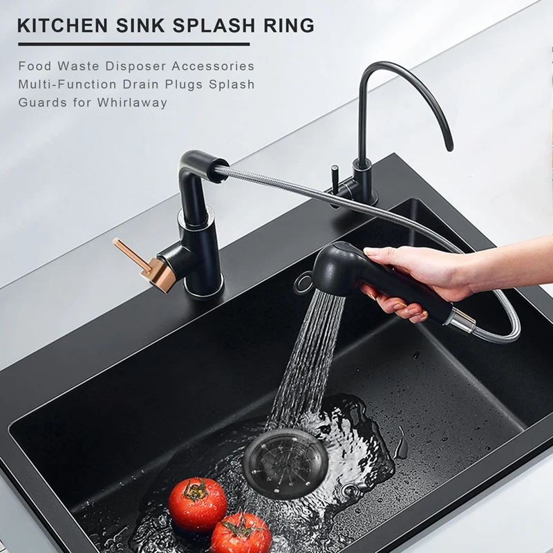 New Food Waste Disposer Accessories Multi-Function Drain Plugs Splash Guards For Whirlaway, Waste King, Sinkmaster And Ge Models