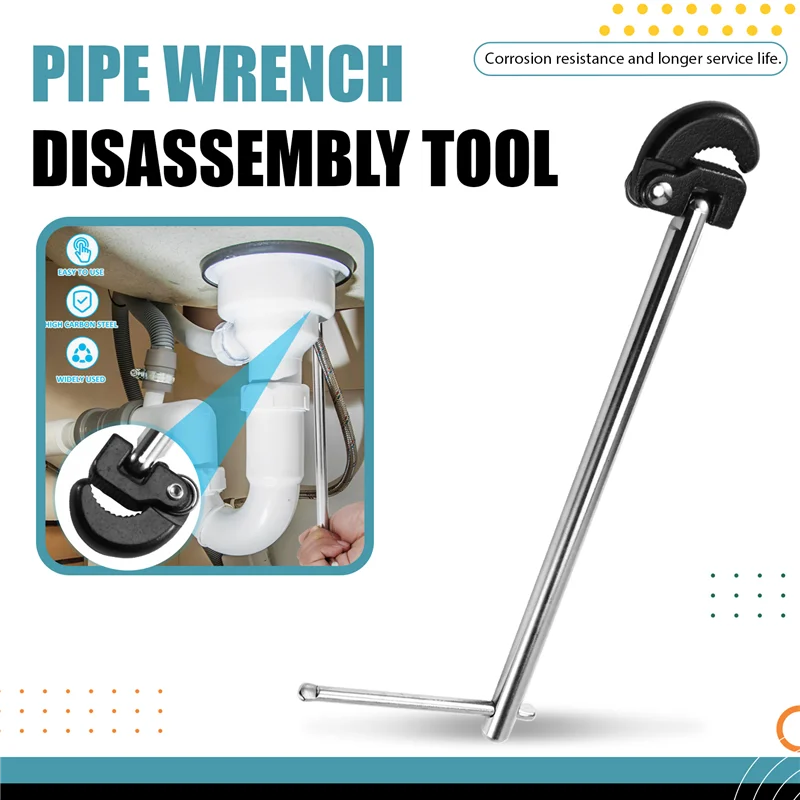 

A93Z For Tight Space Basin Wrench 3/8 To 1-1/4 Inch Jaw Capacity Sink Faucet Wrench Tap Nut Basin Spanner