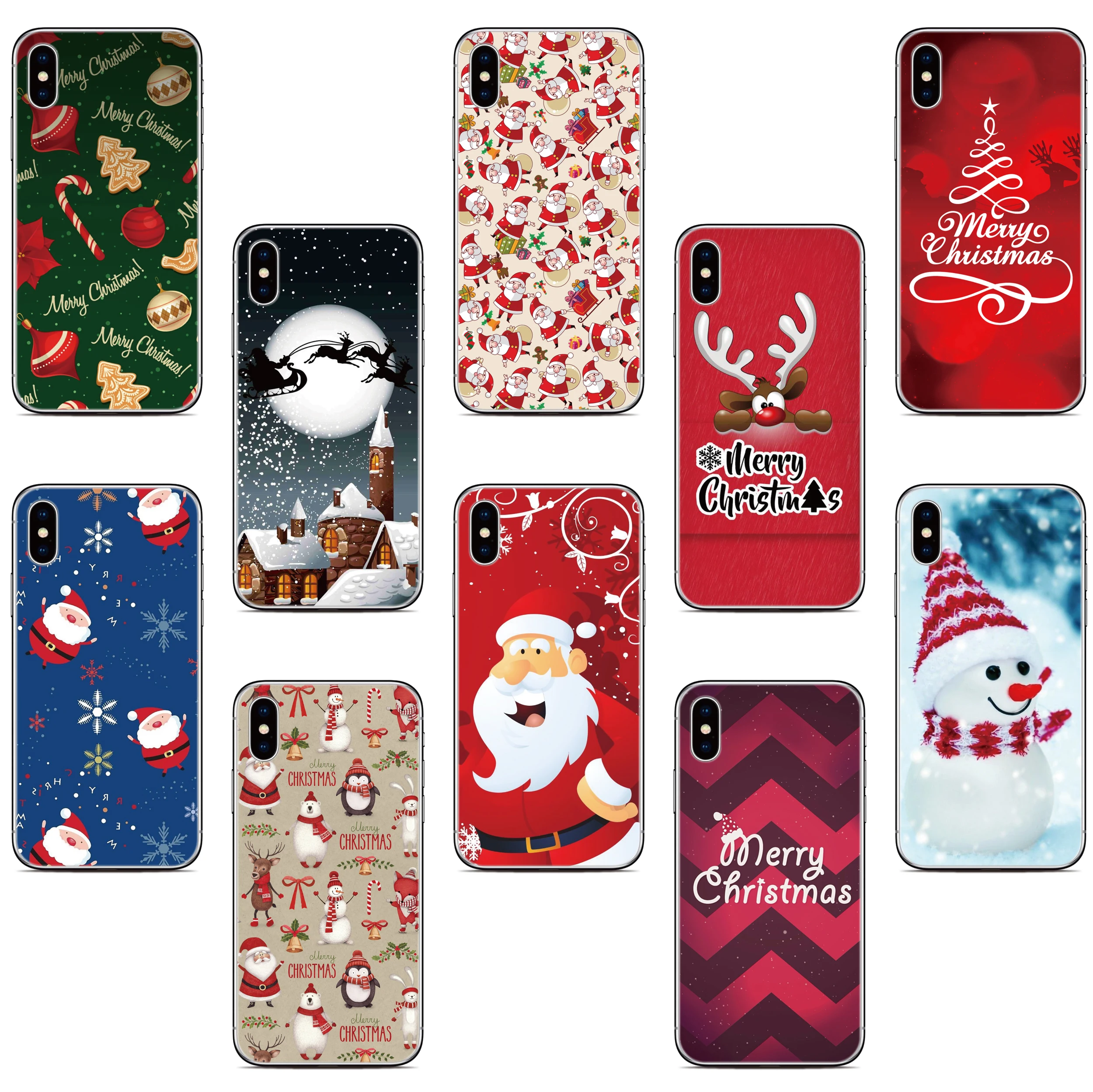 Merry Christmas Cover For LG Wing Velvet K22 K61 K62 K50 K51 K52 K40 Q6 Q7 Stylo 5 6 G8s G8X G6 G7 G8 V50 V60 ThinQ Phone Case