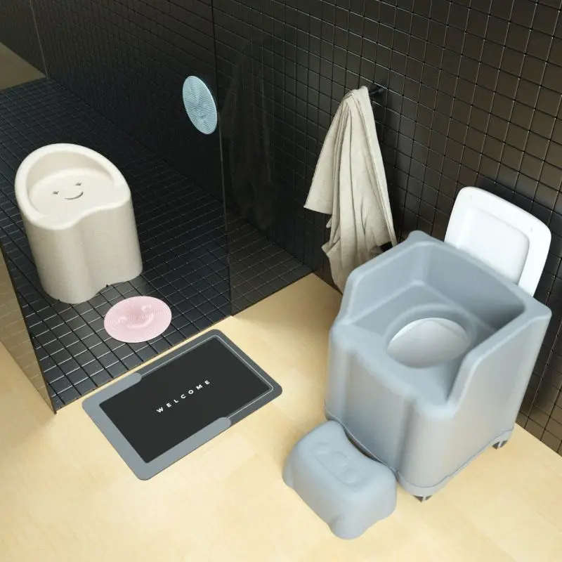 Bathroom Chair Stools Bathroom Furniture EPP Multi‑Functional Anti‑Slip Safety Shower Bench Bath Seat for Bathroom Bathhouse Use