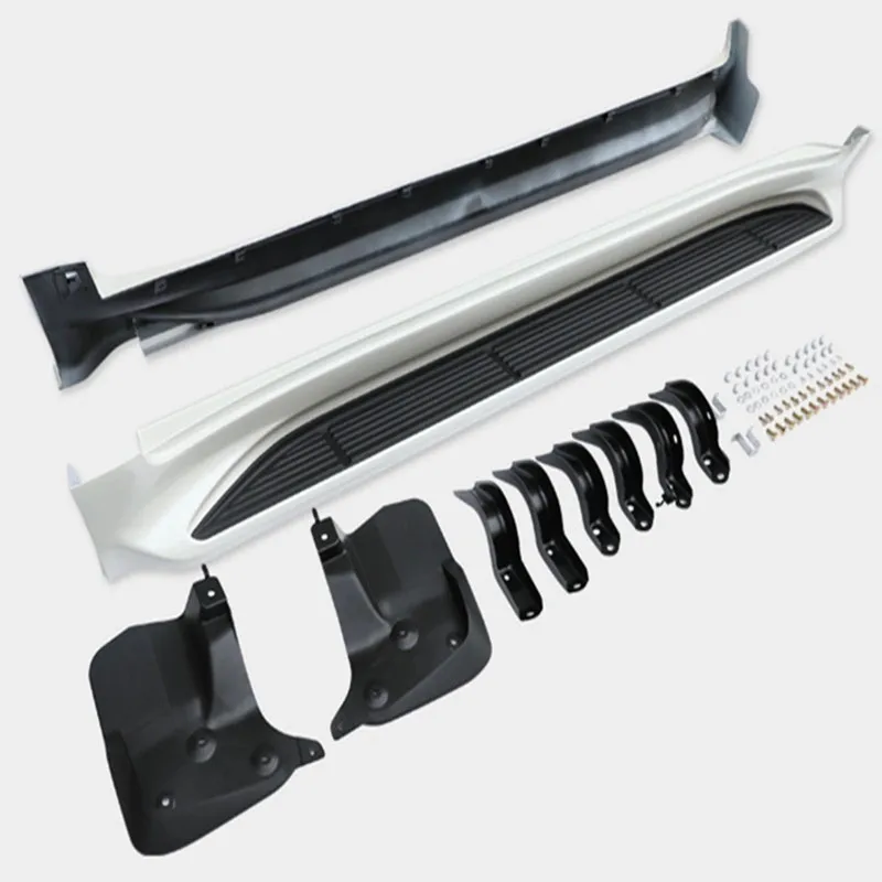 2008-2021 لسيارة Land Cruiser LC200 Factory Outlet جودة عالية أبيض أو أسود لوحة الجري مسند القدم حالة جديدة #1