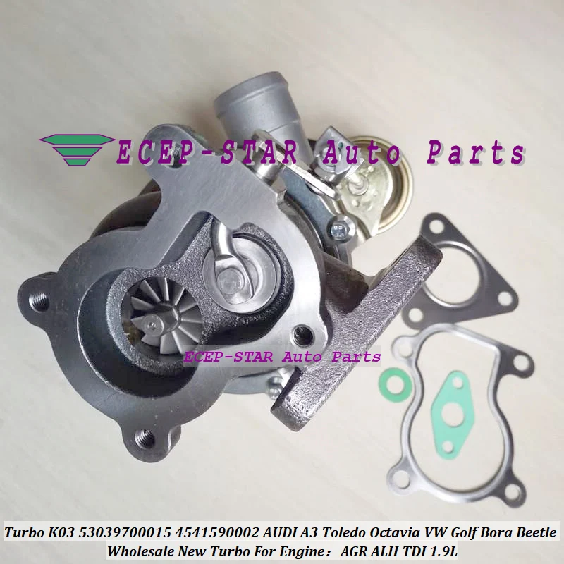 Free Ship K03 53039700015 53039880015 454159-0002 038145701A Turbo Turbocharger For AUDI A3 Golf Bora Toledo Octavia AGR ALH 1.9