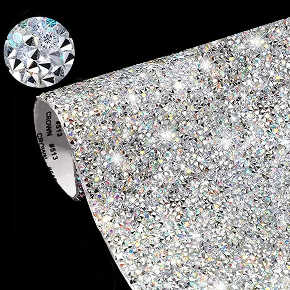 

Self-Adhesive Gifts Party Decoration Crystal Sticker Rhinestone Sheet Glitter Trim Applique Bling Paster