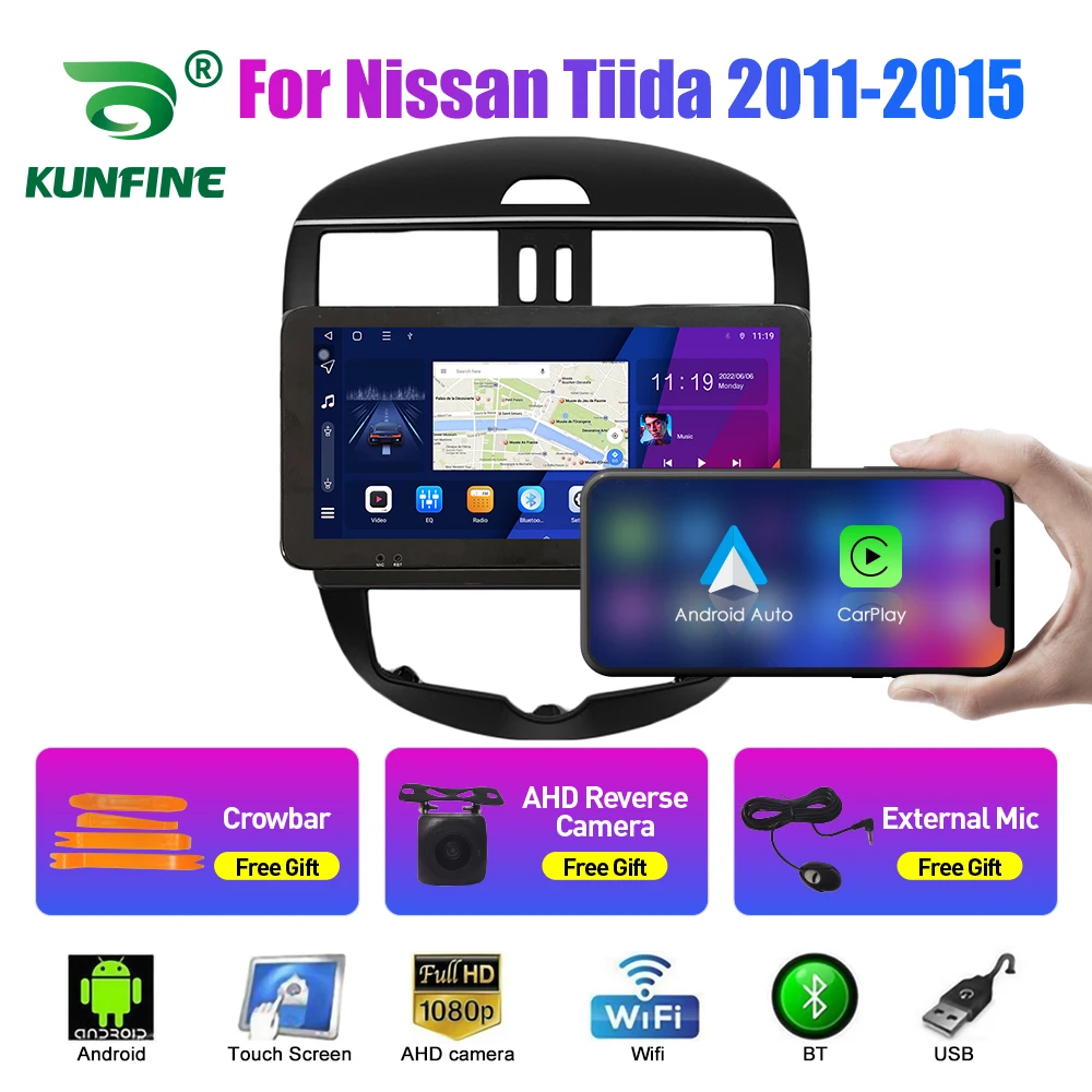 2Din Android Car Radio For Nissan Tiida 2011-2015 Multimedia Video Player GPS Navigation Stereo Audio Head Unit Carplay 4G Wifi