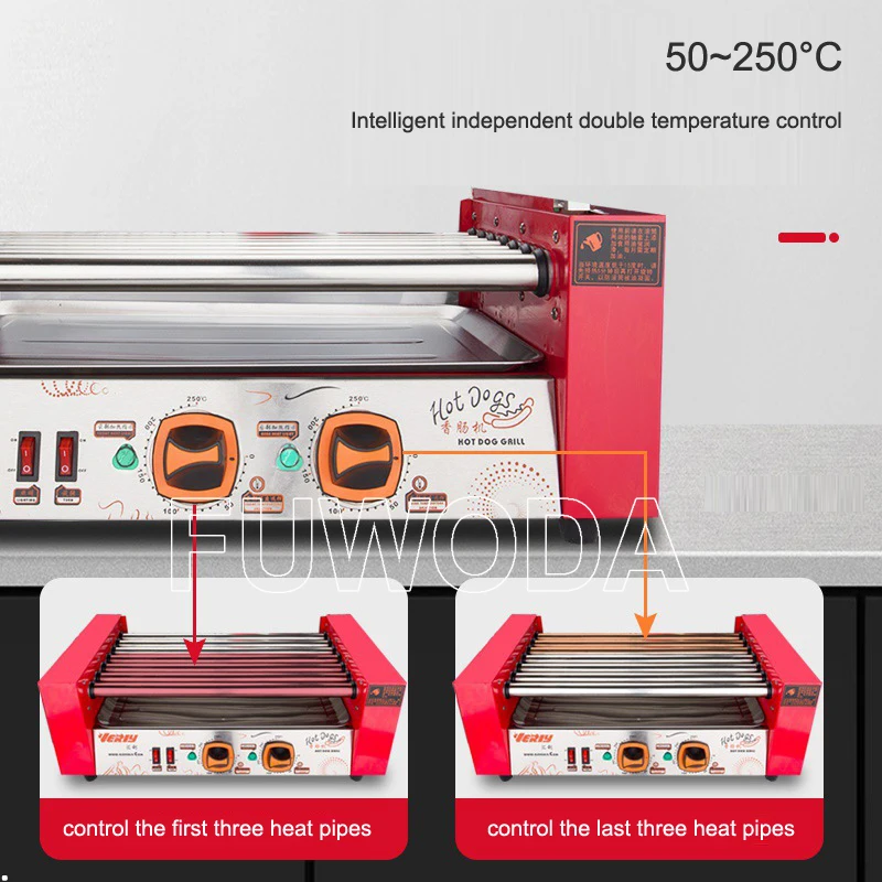 Commercial Sausage Roaster Hot Dog Machine Full Automatic Small Sausage Roaster Desktop Constant Temperature Sausage Roaster