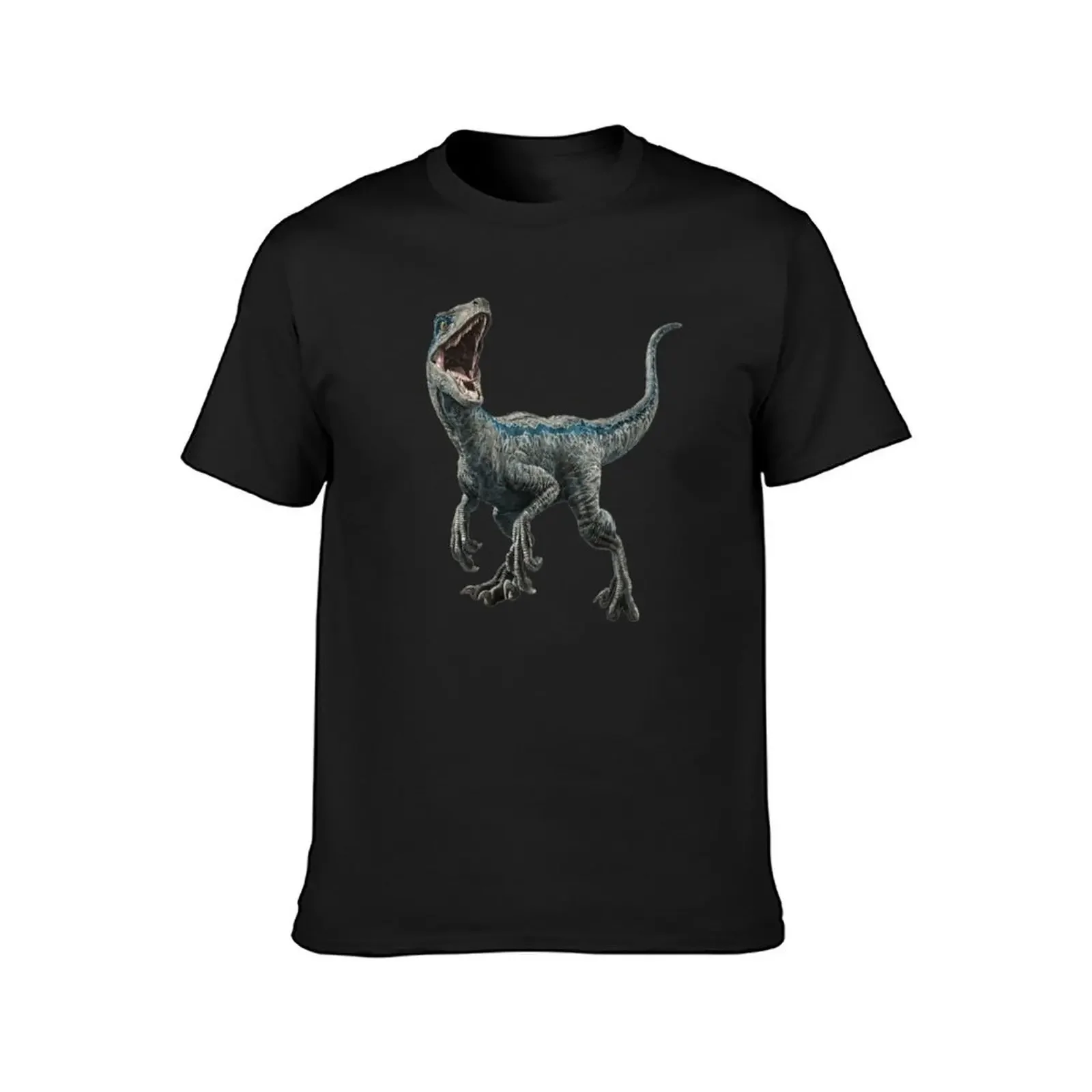 Velociraptor dinosaur T-Shirt boys animal print kawaii clothes custom t shirt oversizeds men clothings