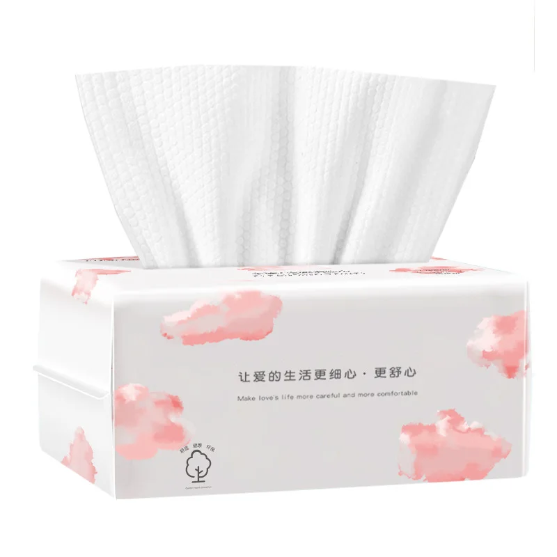 Soft Disposable Cotton Face Towel Pure Pearl Texture Facial Cleansing Wipes Dry Wet Use Makeup Remover Washcloth Home Travel