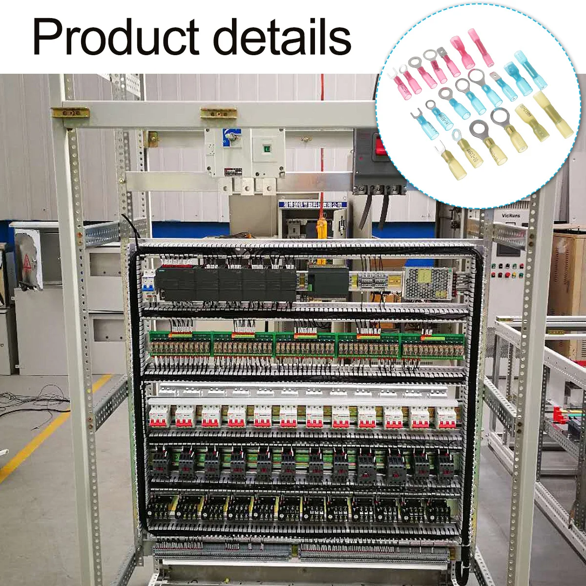 

120 шт. термоусадочные соединители для проводов, изолированные электрические клеммы, огнестойкие водонепроницаемые обжимные соединители для авто морской пехоты