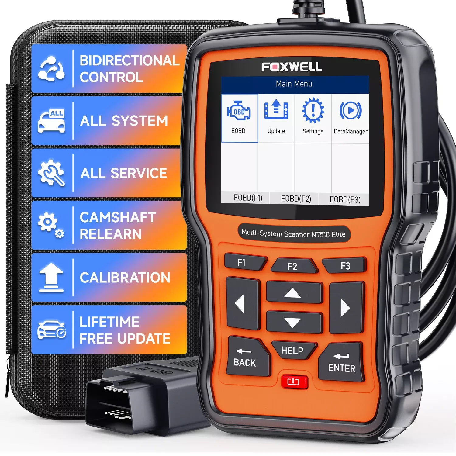 

FOXWELL NT510 Elite для Subaru OBD2 сканер все системы считыватель кодов активного тестирования ECU кодирование OBD2 автомобильный диагностический инструмент