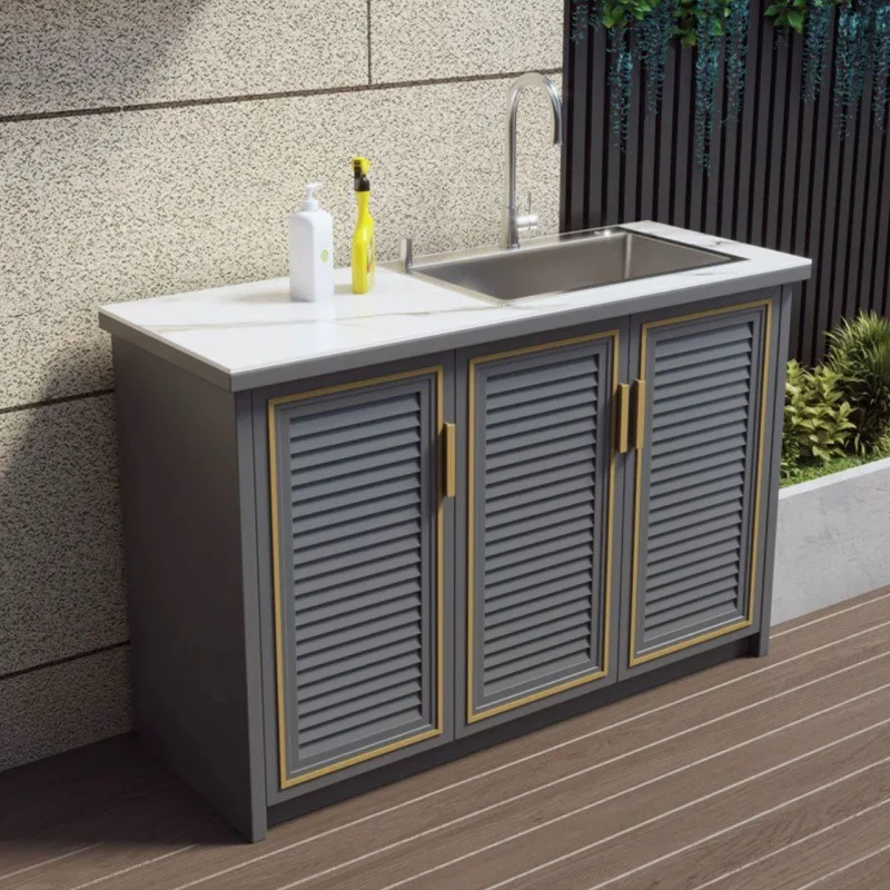 

Customizable aluminum alloy outdoor storage cabinets, balcony cabinets, patio lockers
