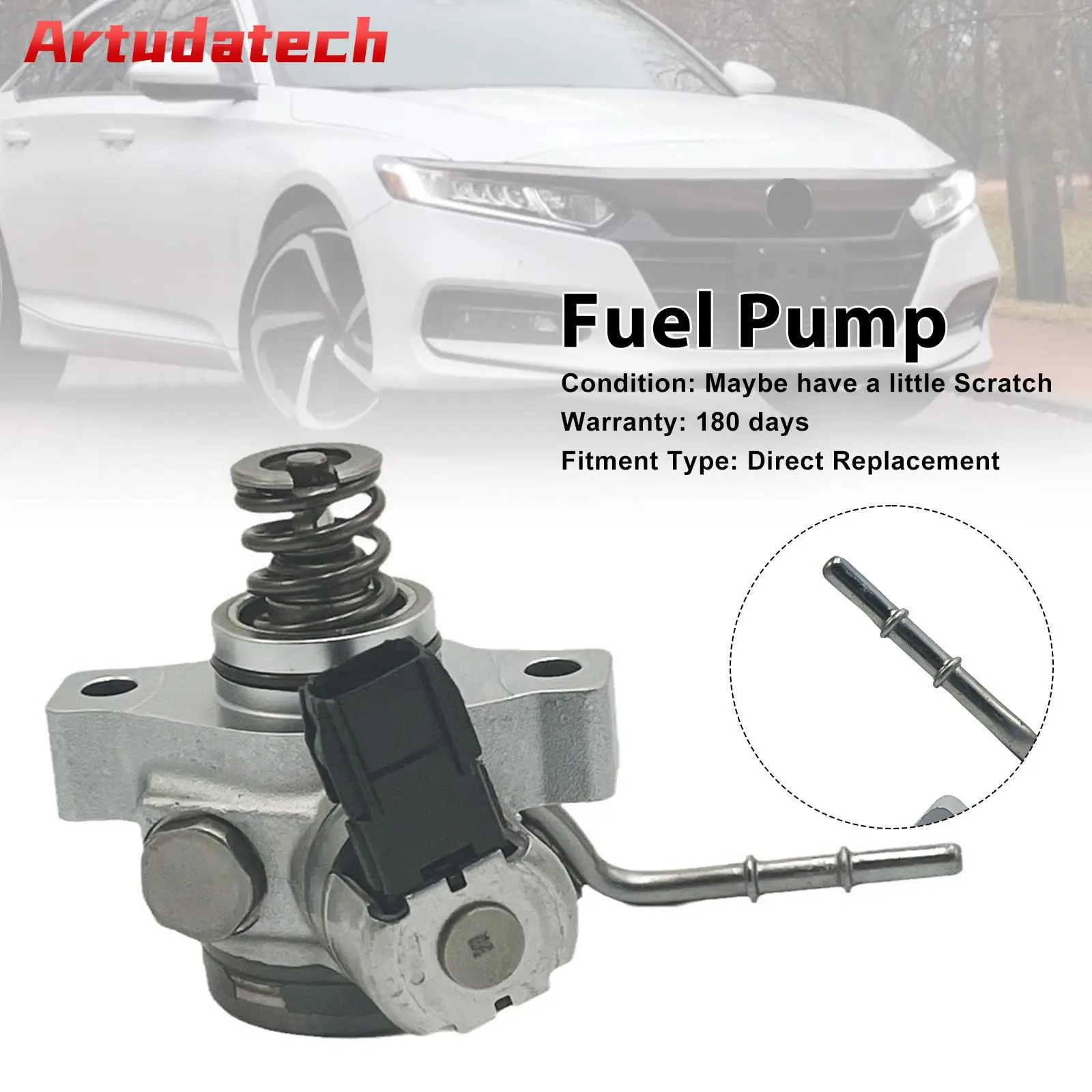 Artudatech مضخة الوقود المضغوط العالي 16790-5PC-H01 صالح لهوندا أكورد CR-V 2017 2018 2019 2020 2021 296100-06 167905PAA01
