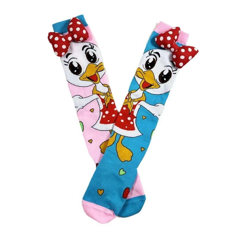 

Australian Children's Socks Cartoon Three-dimensional Duck Personality Trend Knee High Socks Big Children's Holiday Socks
