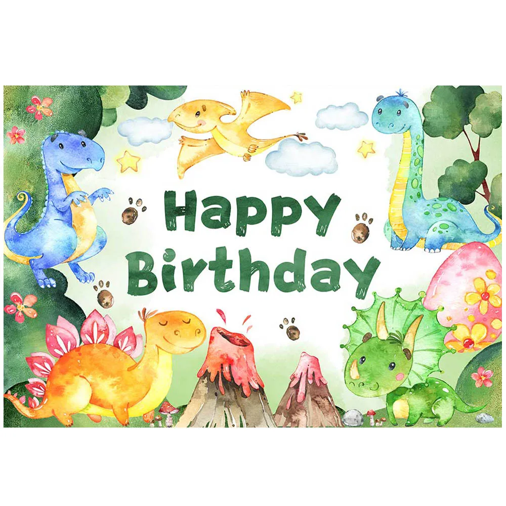 Mocsicka الكرتون ديناصور الغابة خلفية الصبي حفلة عيد ميلاد ديكور الوليد التصوير خلفية الصورة استوديو التصوير الدعائم