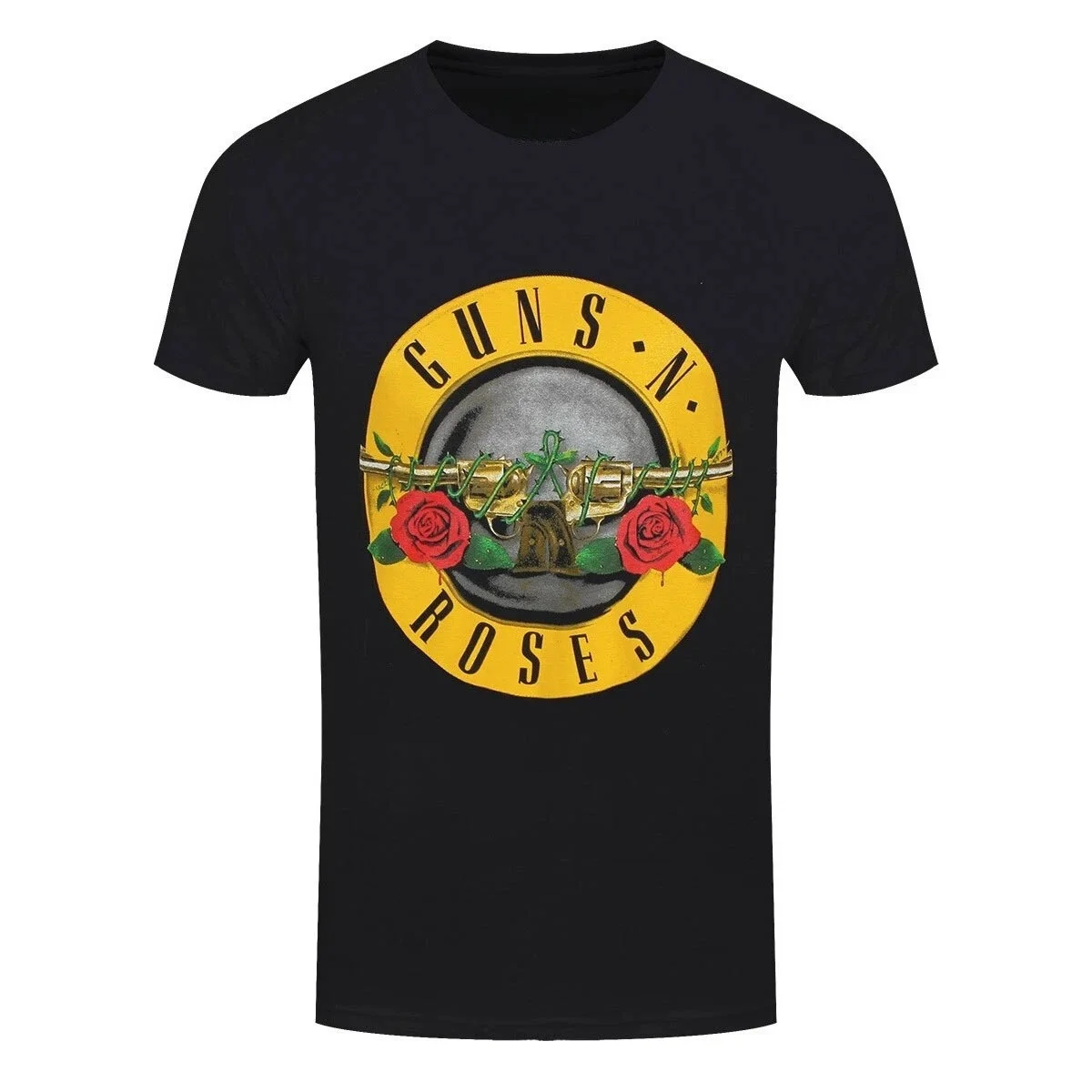 Guns N 'Roses Band Guns N' Roses 3D Neutral T-shirt Retro Street American Top Round Neck Short Sleeve Summer Casual Men's Wear