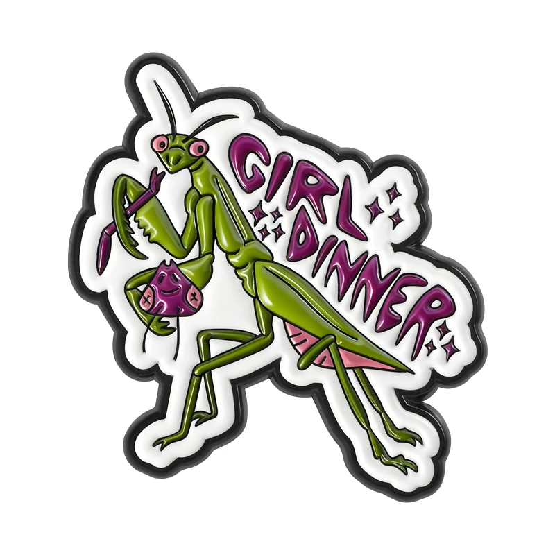 Девушка-ужин-молитвы-богомола-феминизм-брошь-эмалированные-булавки-феминистские-мощные-броши-рюкзак-значок-на-лацкане-ювелирное-изделие-подарок-для-друзей