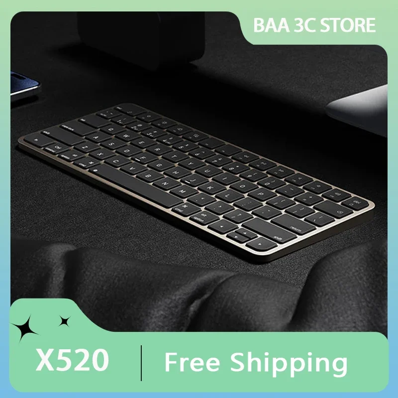 X520 Keyboard and Mouse Set Dual Mode Wireless Bluetooth Apple Ipad Silent Tablet Notebook Office Dedicated Charging Keyboard