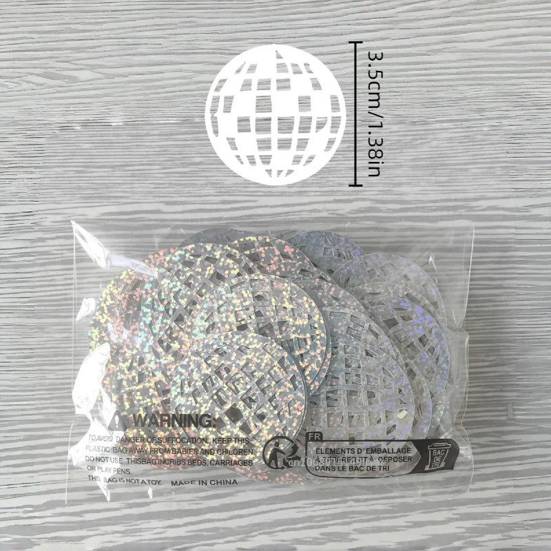 100 Stück/Packung 70er 80er Disco-Kugel Laser-Pailletten Konfetti Tischstreudekoration für Disco-Themen Geburtstag Junggesellinnenabschied Hochzeit Party Dekoration – Detail 1
