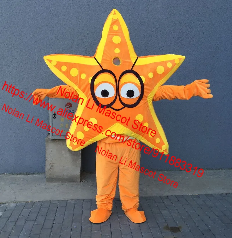 Starfish Mascot Costume Set, Material EVA, Desenhos Animados, Dia das Bruxas, Aniversário, Cosplay, Maquiagem, Holiday Gift, Alta Qualidade, Hot Sale, 621